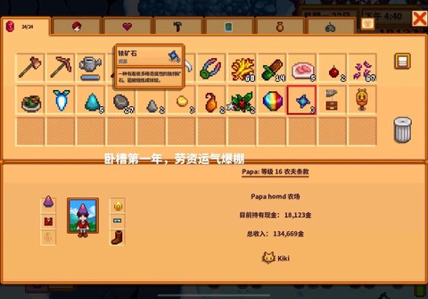 星露谷物语铱环怎么戴