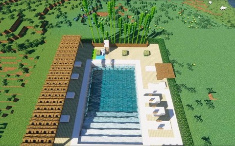 我的世界游泳池怎么做[图1]